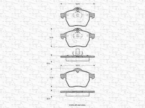 Magneti Marelli 363702160403 - Kit pastiglie freno, Freno a disco www.autoricambit.com