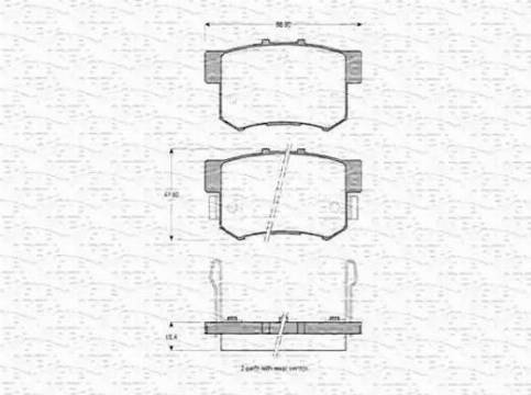 Magneti Marelli 363702160543 - Kit pastiglie freno, Freno a disco www.autoricambit.com