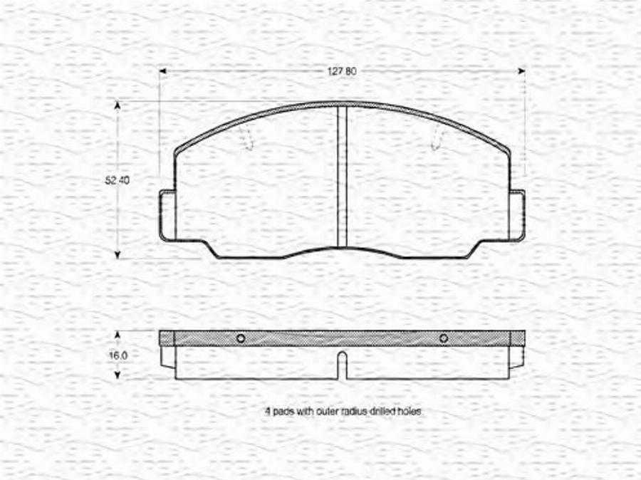 Magneti Marelli 363702160559 - Kit pastiglie freno, Freno a disco www.autoricambit.com