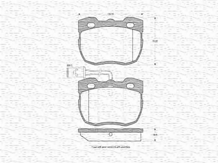 Magneti Marelli 363702160558 - Kit pastiglie freno, Freno a disco www.autoricambit.com