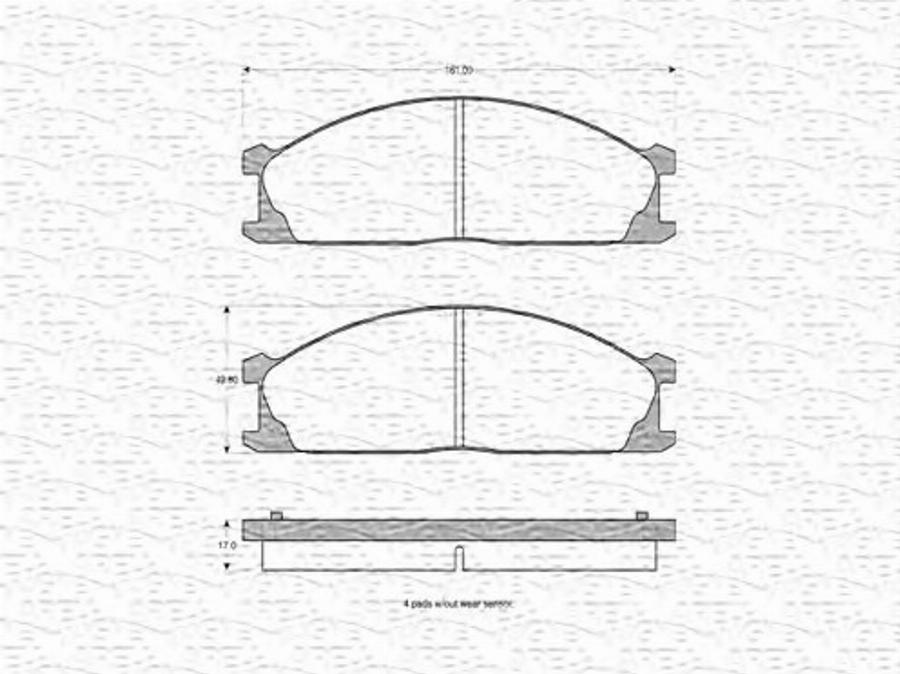 Magneti Marelli 363702160515 - Kit pastiglie freno, Freno a disco www.autoricambit.com