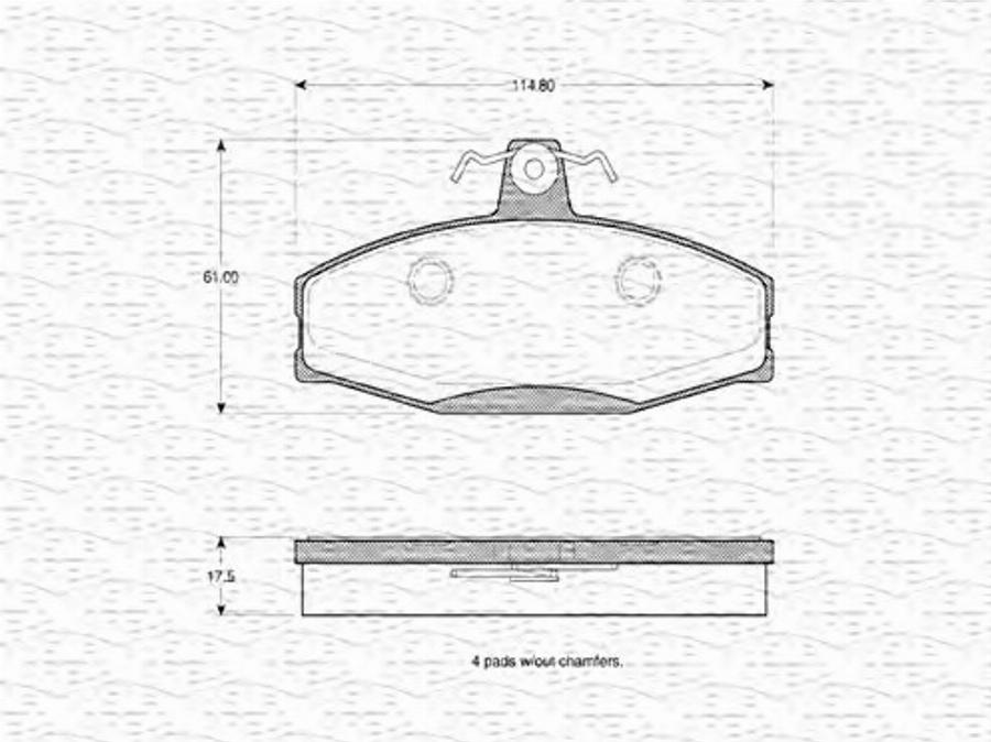 Magneti Marelli 363702160641 - Kit pastiglie freno, Freno a disco www.autoricambit.com