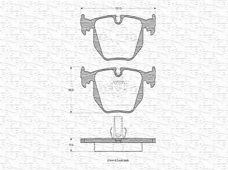 Magneti Marelli 363702160650 - Kit pastiglie freno, Freno a disco www.autoricambit.com