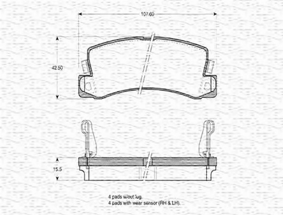 Magneti Marelli 363702160601 - Kit pastiglie freno, Freno a disco www.autoricambit.com