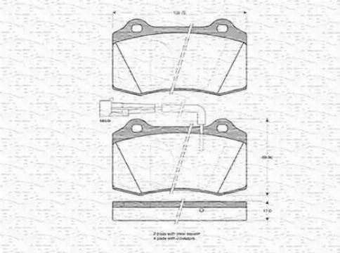 Magneti Marelli 363702160621 - Kit pastiglie freno, Freno a disco www.autoricambit.com