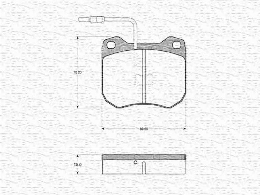 Magneti Marelli 363702160672 - Kit pastiglie freno, Freno a disco www.autoricambit.com