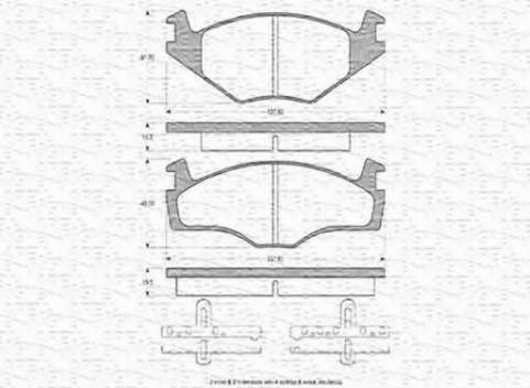 Magneti Marelli 363702160010 - Kit pastiglie freno, Freno a disco www.autoricambit.com