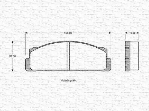 Magneti Marelli 363702160034 - Kit pastiglie freno, Freno a disco www.autoricambit.com