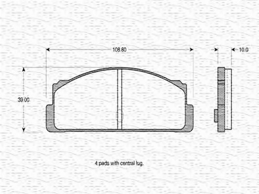 Magneti Marelli 363702160031 - Kit pastiglie freno, Freno a disco www.autoricambit.com