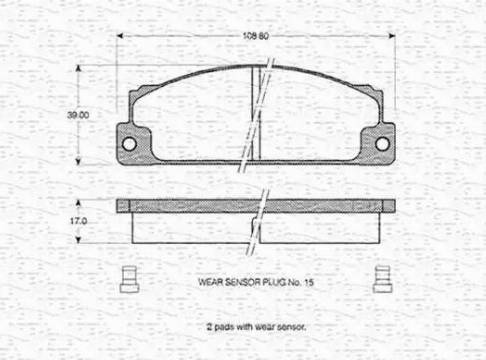 Magneti Marelli 363702160032 - Kit pastiglie freno, Freno a disco www.autoricambit.com