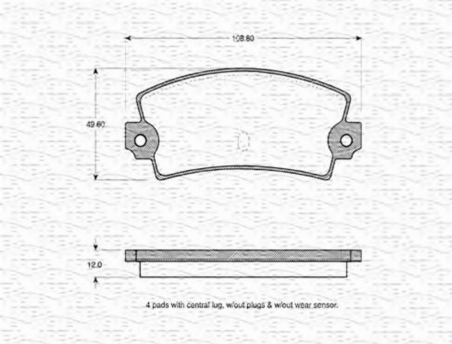 Magneti Marelli 363702160143 - Kit pastiglie freno, Freno a disco www.autoricambit.com