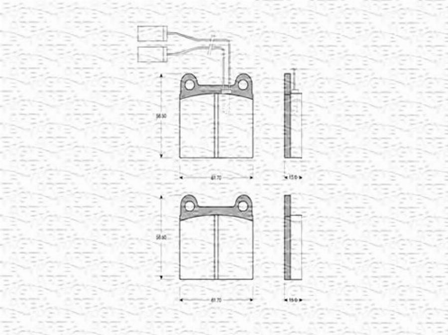 Magneti Marelli 363702160156 - Kit pastiglie freno, Freno a disco www.autoricambit.com