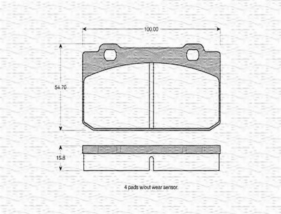 Magneti Marelli 363702160157 - Kit pastiglie freno, Freno a disco www.autoricambit.com