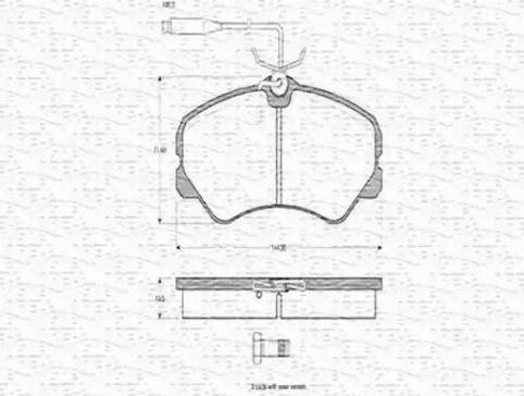 Magneti Marelli 363702160183 - Kit pastiglie freno, Freno a disco www.autoricambit.com