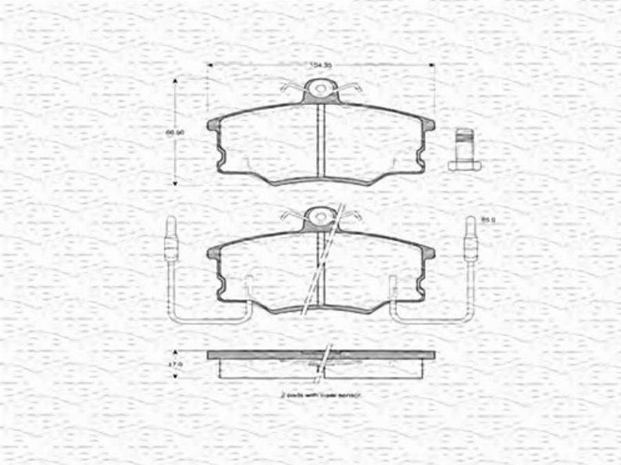 Magneti Marelli 363702160178 - Kit pastiglie freno, Freno a disco www.autoricambit.com