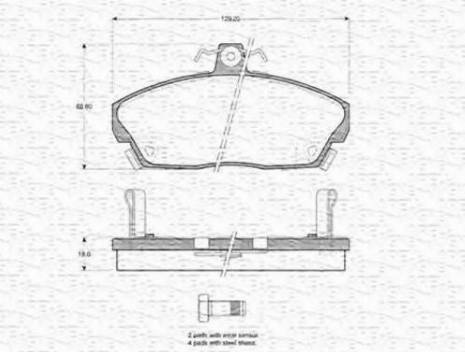 Magneti Marelli 363702160859 - Kit pastiglie freno, Freno a disco www.autoricambit.com