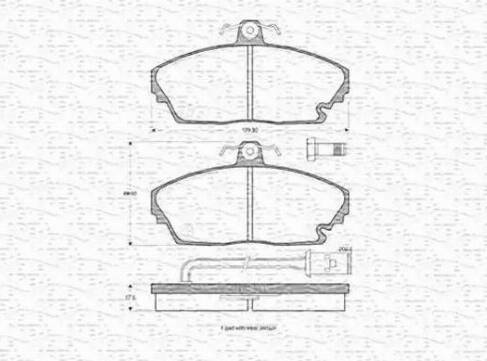 Magneti Marelli 363702160855 - Kit pastiglie freno, Freno a disco www.autoricambit.com