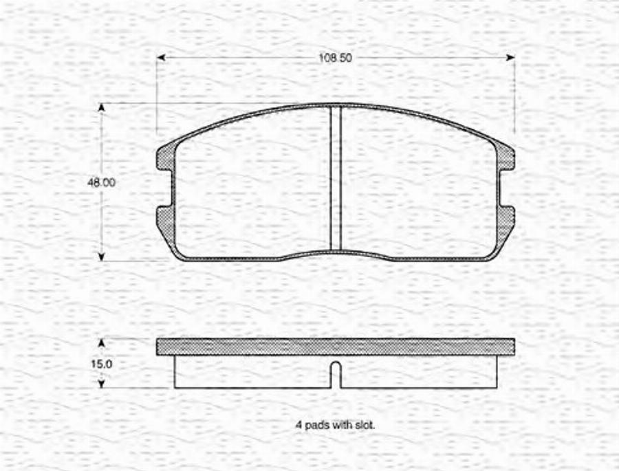 Magneti Marelli 363702160809 - Kit pastiglie freno, Freno a disco www.autoricambit.com