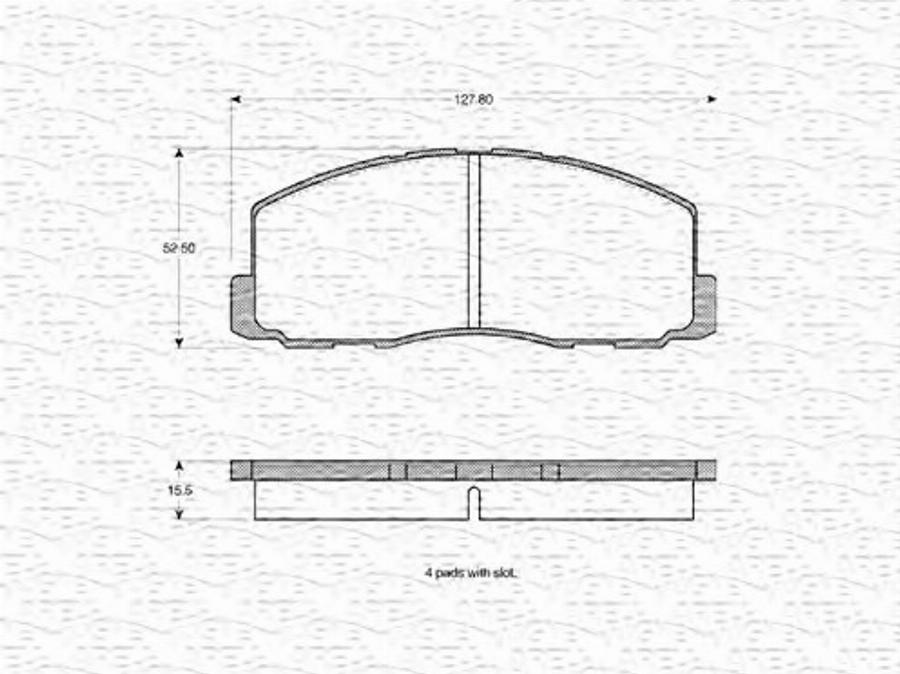 Magneti Marelli 363702160805 - Kit pastiglie freno, Freno a disco www.autoricambit.com