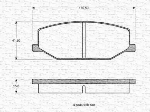 Magneti Marelli 363702160824 - Kit pastiglie freno, Freno a disco www.autoricambit.com