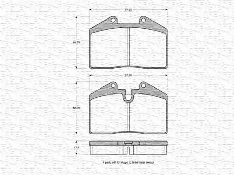 Magneti Marelli 363702160820 - Kit pastiglie freno, Freno a disco www.autoricambit.com