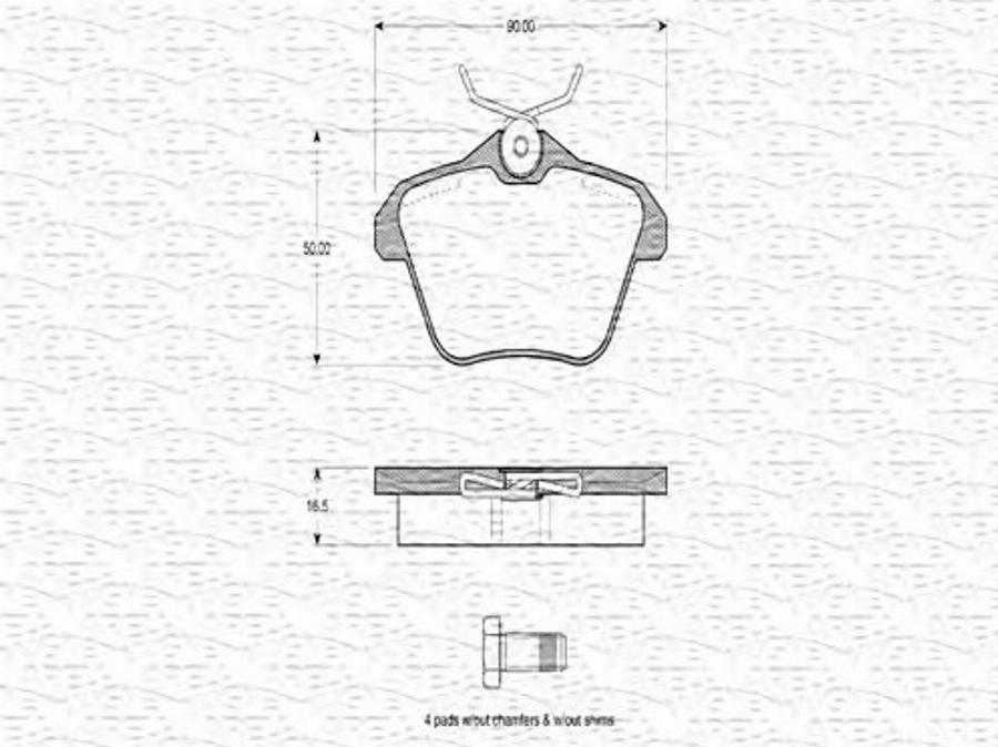 Magneti Marelli 363702160359 - Kit pastiglie freno, Freno a disco www.autoricambit.com