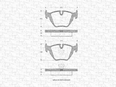 Magneti Marelli 363702160316 - Kit pastiglie freno, Freno a disco www.autoricambit.com