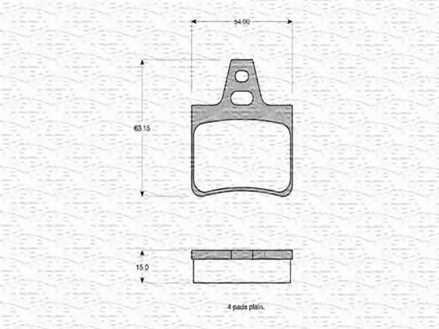 Magneti Marelli 363702160329 - Kit pastiglie freno, Freno a disco www.autoricambit.com