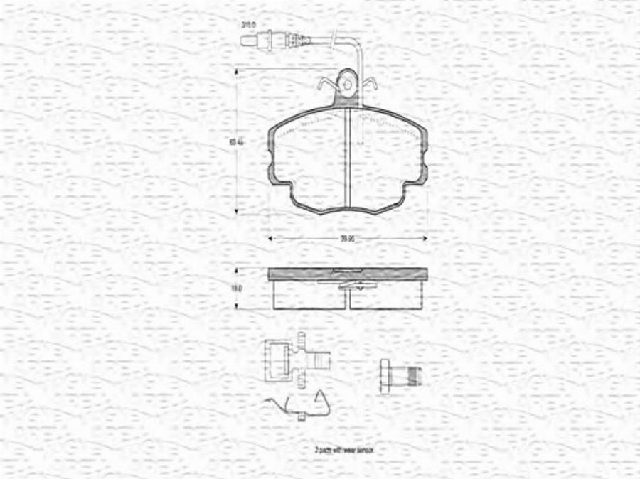 Magneti Marelli 363702160294 - Kit pastiglie freno, Freno a disco www.autoricambit.com