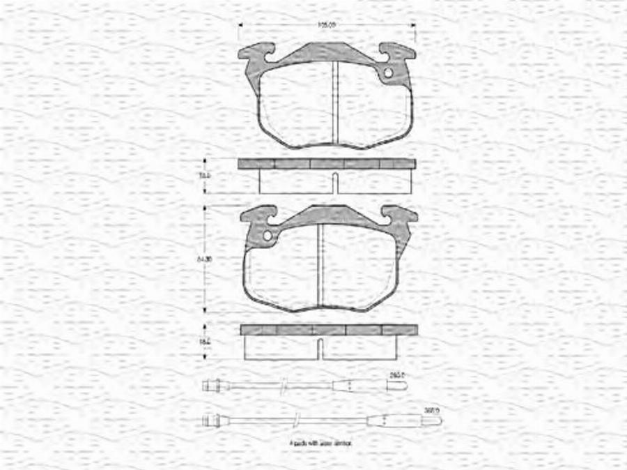 Magneti Marelli 363702160295 - Kit pastiglie freno, Freno a disco www.autoricambit.com