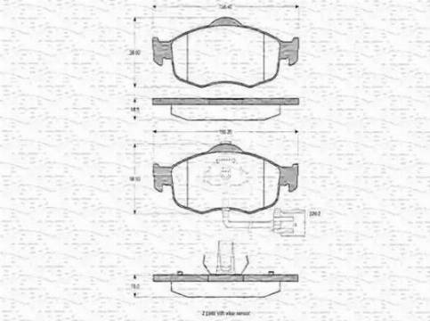 Magneti Marelli 430216170265 - Kit pastiglie freno, Freno a disco www.autoricambit.com