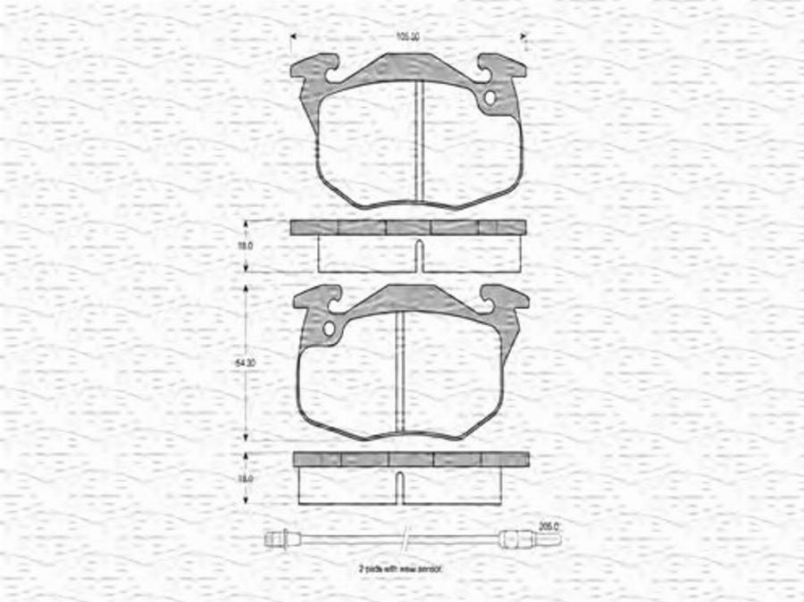 Magneti Marelli 363702160214 - Kit pastiglie freno, Freno a disco www.autoricambit.com