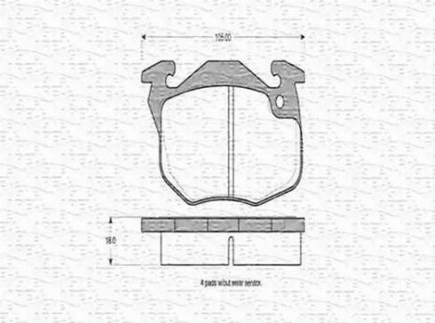 Magneti Marelli 430216170215 - Kit pastiglie freno, Freno a disco www.autoricambit.com