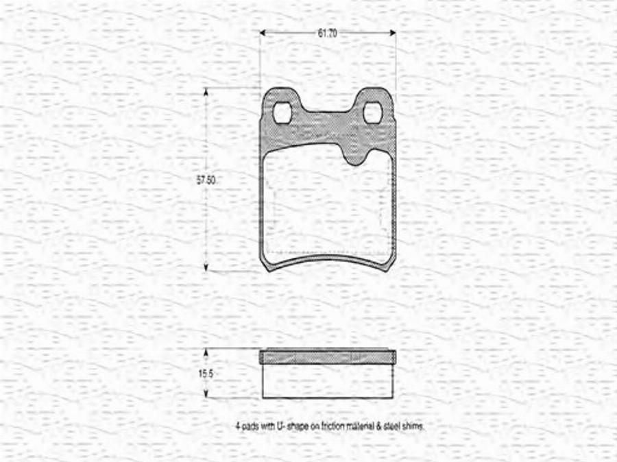 Magneti Marelli 363702160272 - Kit pastiglie freno, Freno a disco www.autoricambit.com