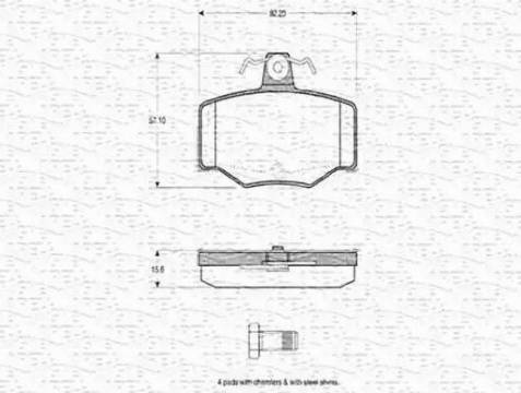 Magneti Marelli 363702160753 - Kit pastiglie freno, Freno a disco www.autoricambit.com