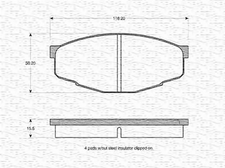 Magneti Marelli 363702160734 - Kit pastiglie freno, Freno a disco www.autoricambit.com