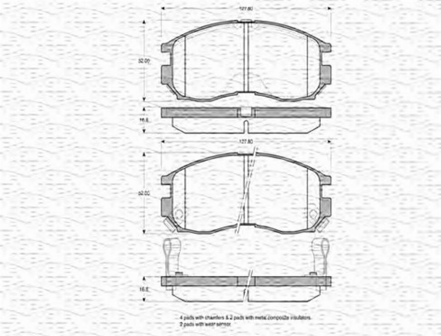 Magneti Marelli 363702160777 - Kit pastiglie freno, Freno a disco www.autoricambit.com