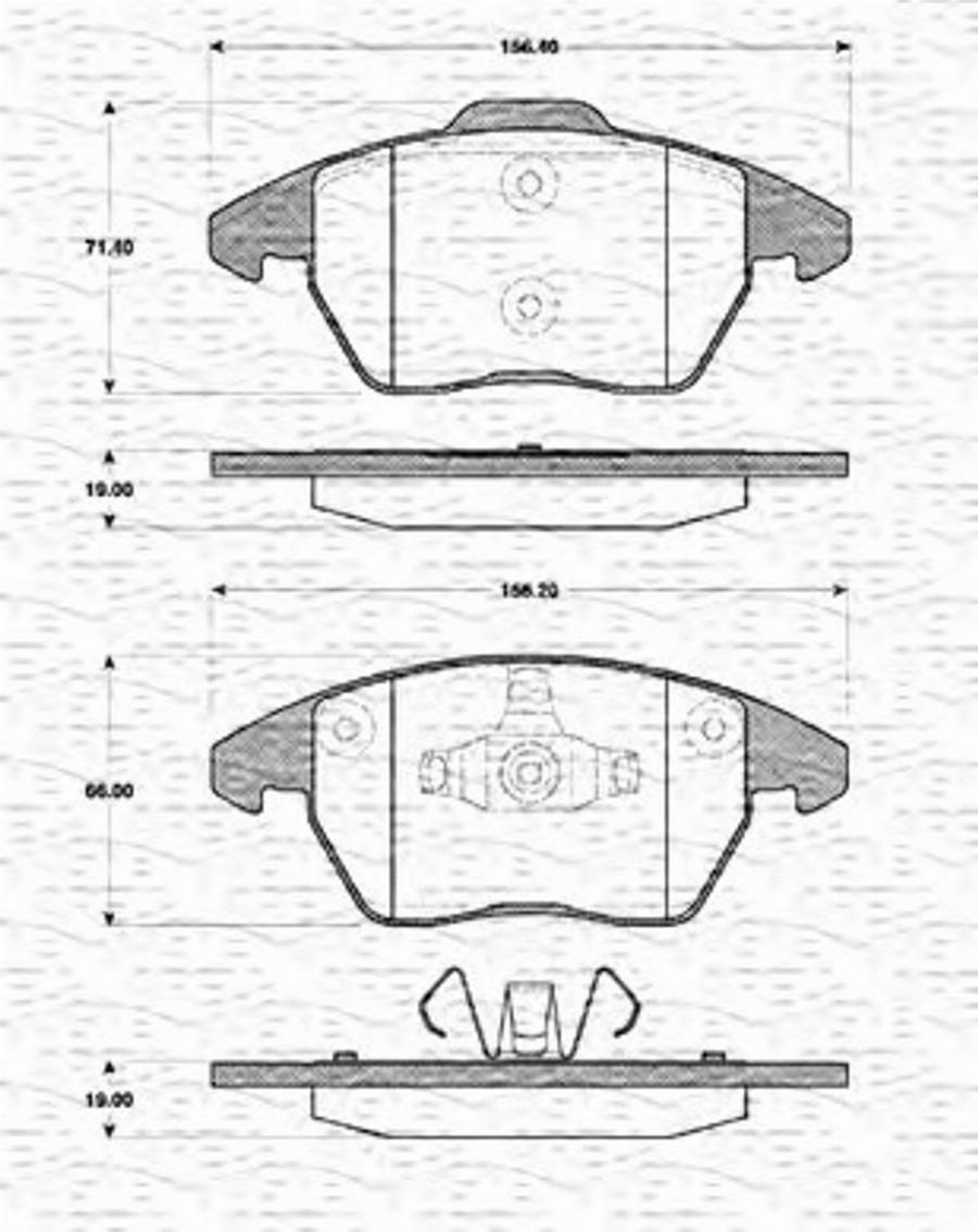 Magneti Marelli 363702161417 - Kit pastiglie freno, Freno a disco www.autoricambit.com