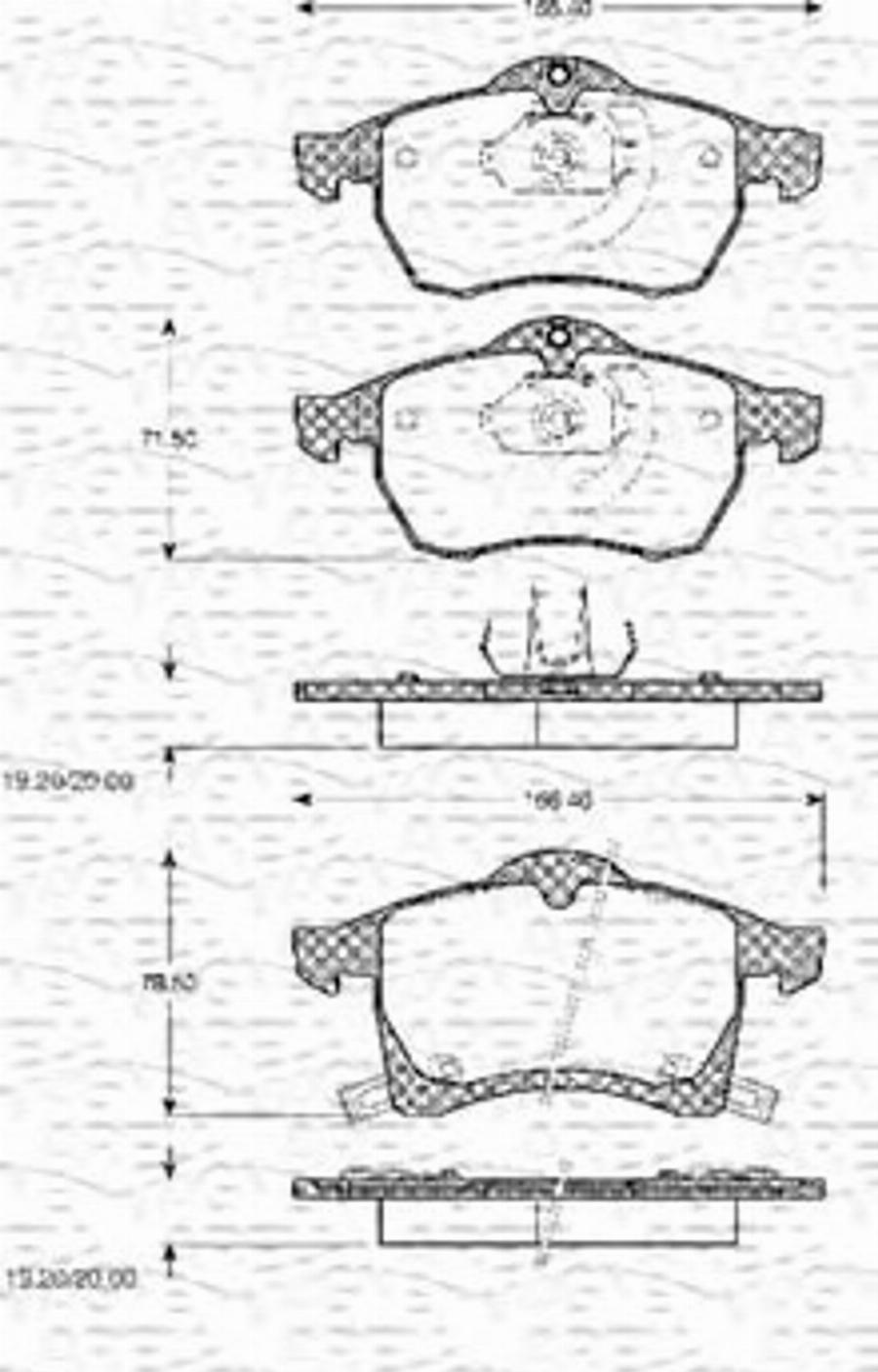 Magneti Marelli 363702161046 - Kit pastiglie freno, Freno a disco www.autoricambit.com