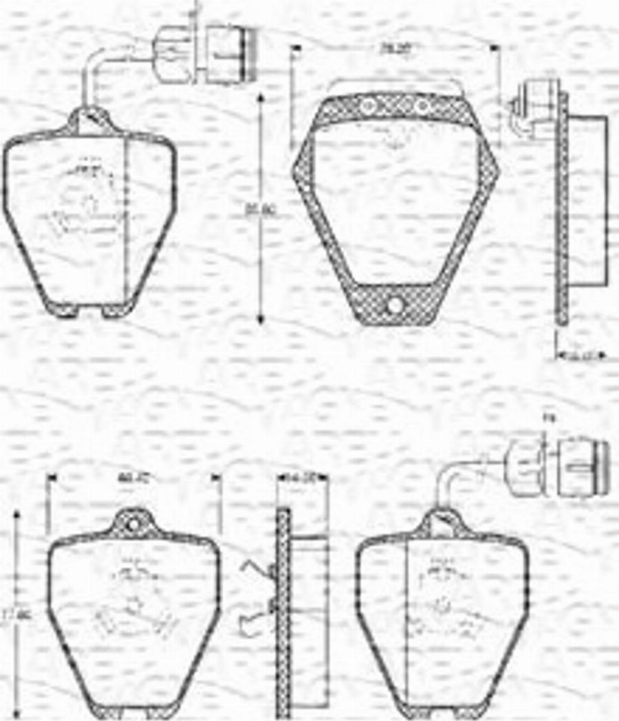 Magneti Marelli 363702161061 - Kit pastiglie freno, Freno a disco www.autoricambit.com