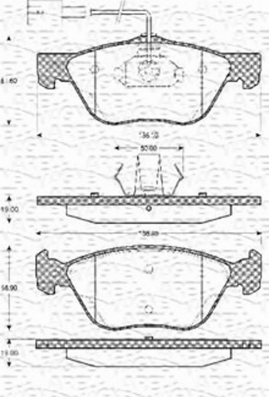 Magneti Marelli 363702161035 - Kit pastiglie freno, Freno a disco www.autoricambit.com