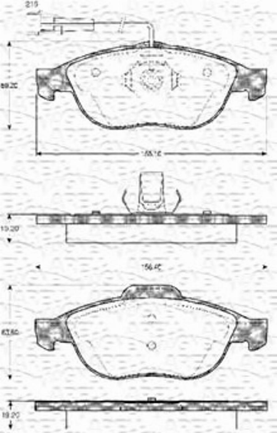 Magneti Marelli 363702161021 - Kit pastiglie freno, Freno a disco www.autoricambit.com