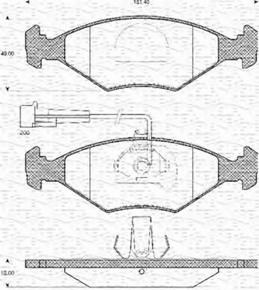 Magneti Marelli 363702161023 - Kit pastiglie freno, Freno a disco www.autoricambit.com