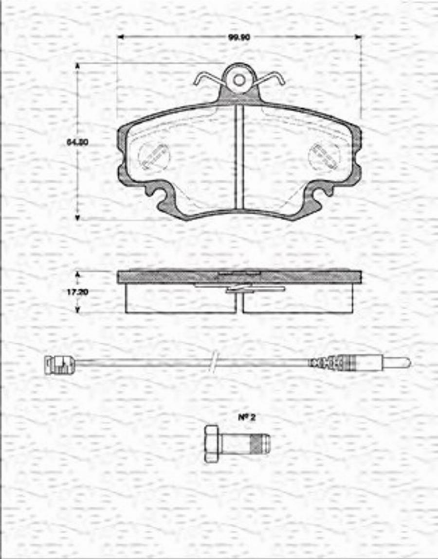 Magneti Marelli 363702161182 - Kit pastiglie freno, Freno a disco www.autoricambit.com