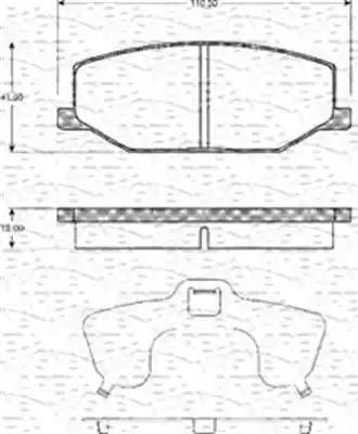 Magneti Marelli 363702161139 - Kit pastiglie freno, Freno a disco www.autoricambit.com