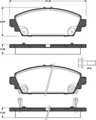 Magneti Marelli 363702161131 - Kit pastiglie freno, Freno a disco www.autoricambit.com