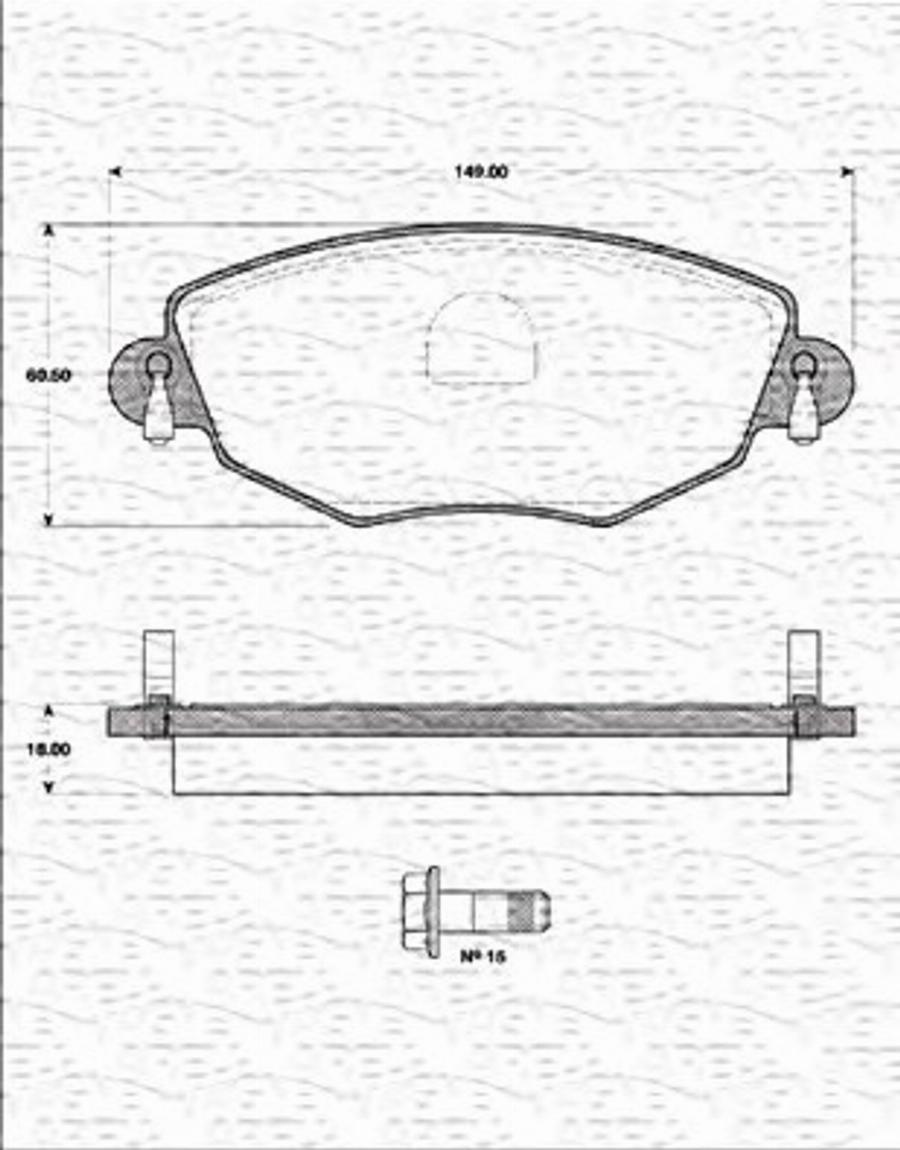 Magneti Marelli 363702161290 - Kit pastiglie freno, Freno a disco www.autoricambit.com