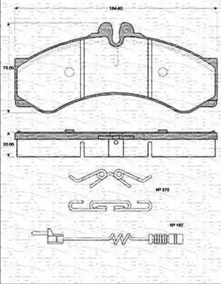 Magneti Marelli 363702161200 - Kit pastiglie freno, Freno a disco www.autoricambit.com