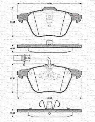 Magneti Marelli 363702161228 - Kit pastiglie freno, Freno a disco www.autoricambit.com