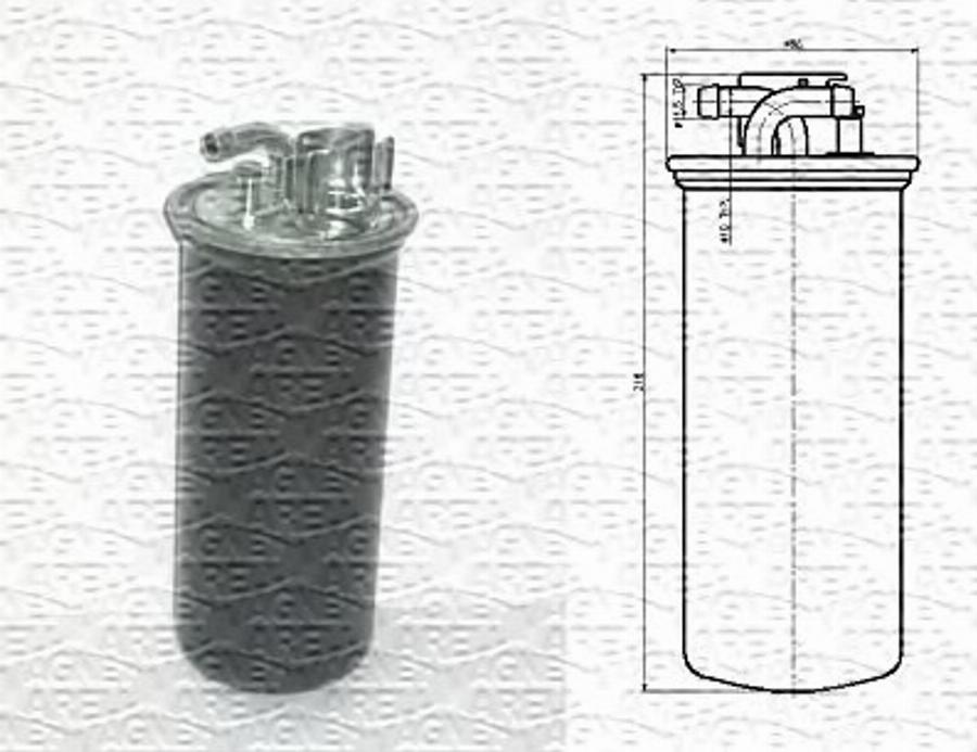 Magneti Marelli 213908584000 - Filtro carburante www.autoricambit.com